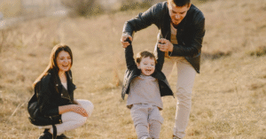 Photo of Family Having Fun With Soccer Ball